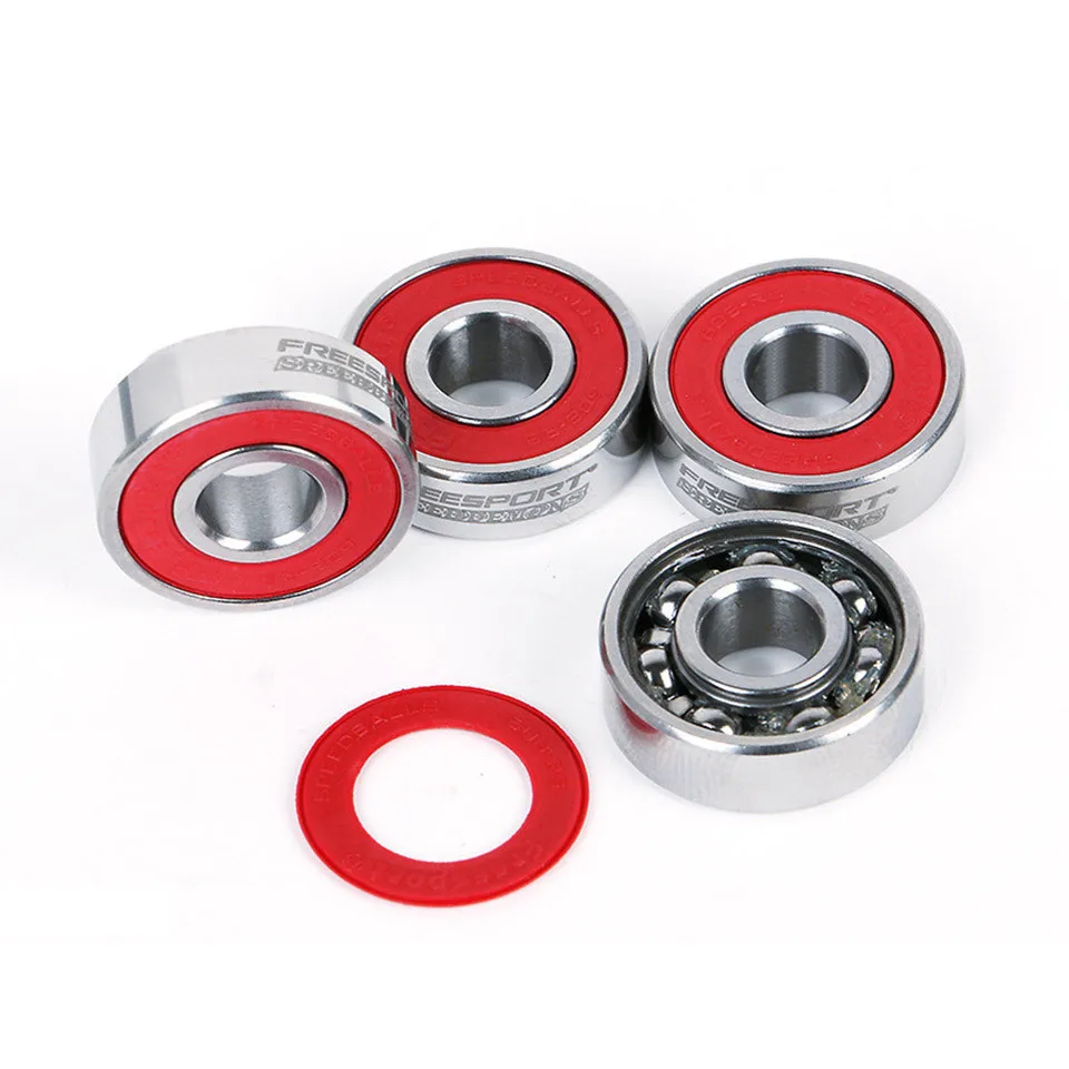 8PCS/set 7 Steel Balls Freesport Speed Inline Skates Bearing 608zz 8*22*77mm Deep Groove Skate ABEC-9 Skateboard Bearing