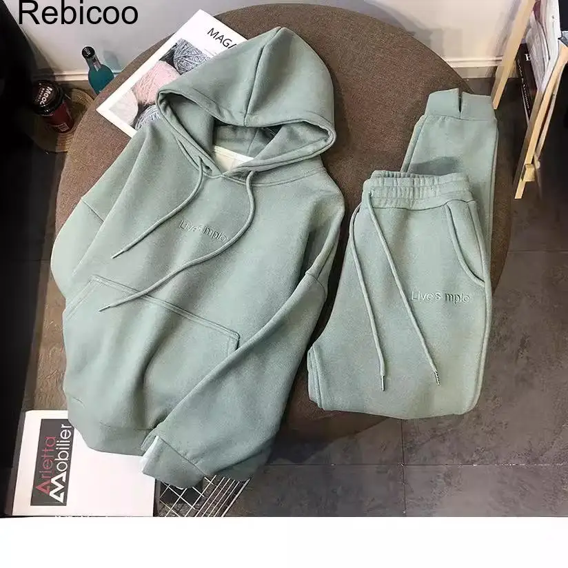 Women's 2 Piece Hoodie and Jogger Set Casual Long Sleeve Pullover Sweatshirt and Sweatpants Lounge Wear Cozy Matching Outfit