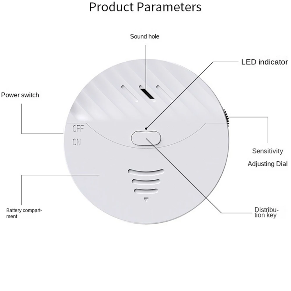 Alarme de janela de porta com sensor de vibração wi-fi, alarme alto de 130db, alarme de segurança doméstica, alarme contra roubo para segurança doméstica, segurança infantil