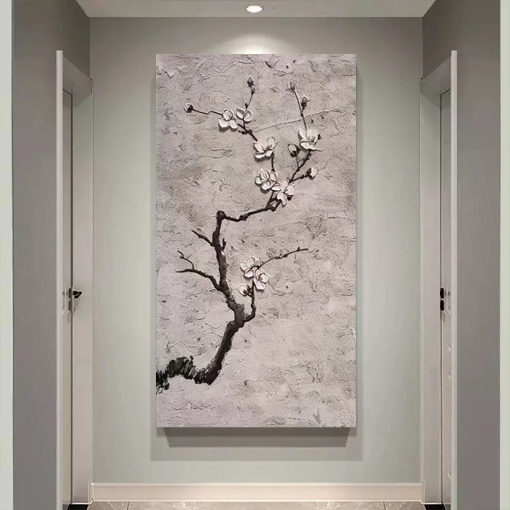 

copper textured flower Oil Painting Classic Cansvas Painting Wall art old style Handmade Painting for Living Room Decor Bedroom