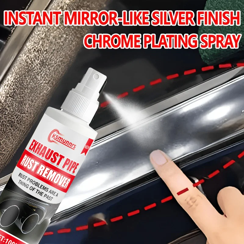 High-End Automotive Parts Chrome Spray - Quickly Polish And Restore Car Components, Instantly Giving Aging Metal a Mirror-Like S