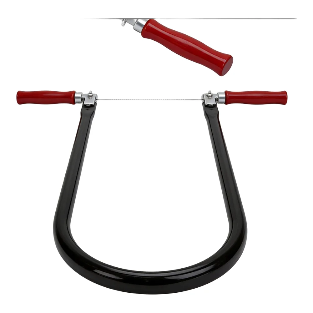 260mm-u-bracket-saw-with-8-steel-blades-for-wood-plastic-metal-cutting-ergonomic-wooden-handle-includes-blade-changing-tool