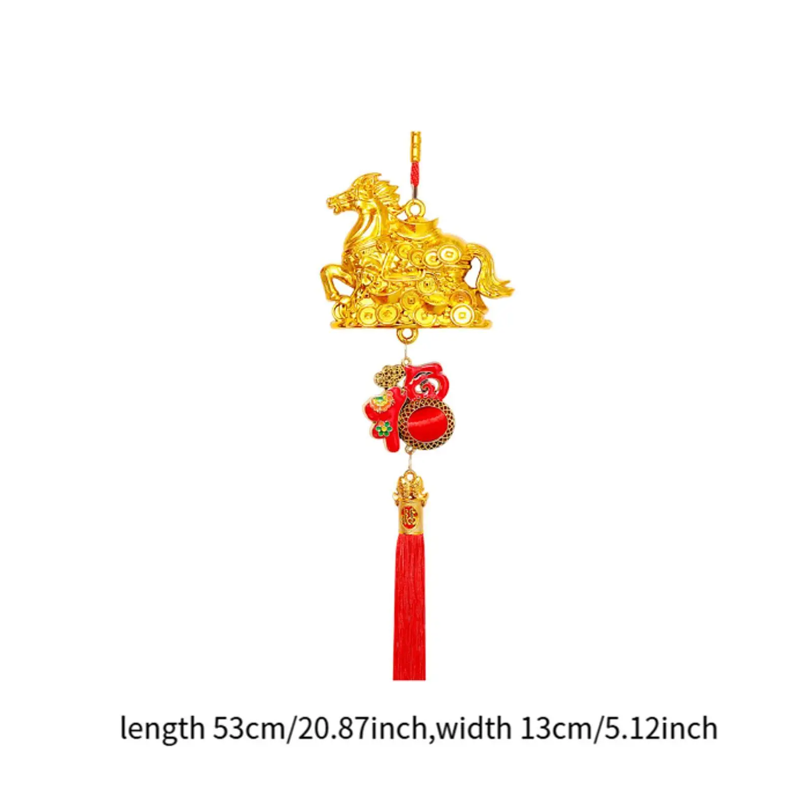 PVC Golden Horse Decorative Hanging Pendant for Chinese New Year Ceiling Decoration and Housewarming view 6
