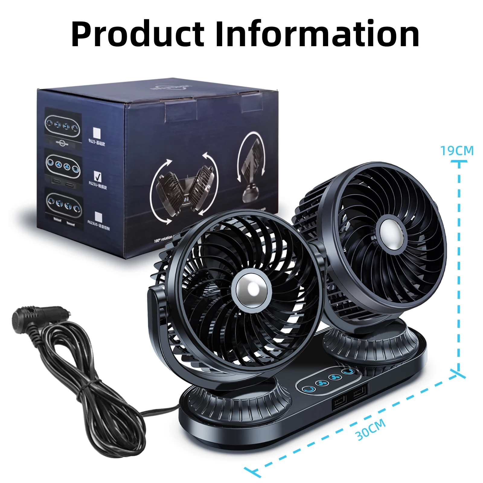 ventilateur-double-tete-eary-pour-tableau-de-bord-de-voiture-12-24v-portable-auto-360°-°-ventilateur-de-refroidissement-rotatif-a-3-vitesses-pour-vehicule-avec-2-ports-usb