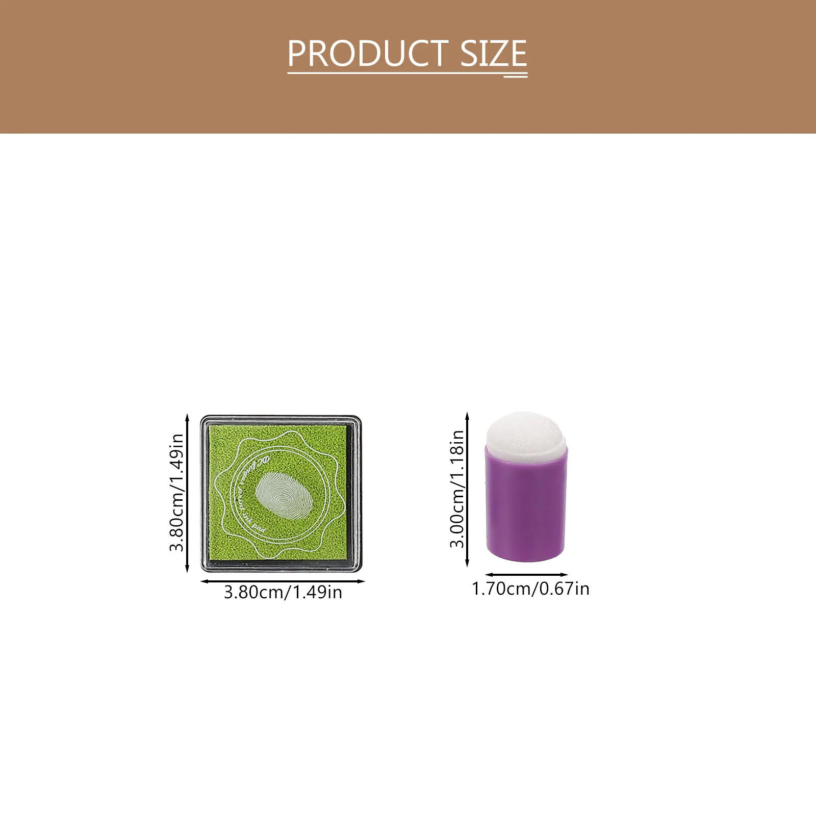 1 set 1 Set Diy Painting Finger Sponge Stamps With Ink Pad For Kids Graffiti Tools Art Craft Activities Sponge Daubers Painting