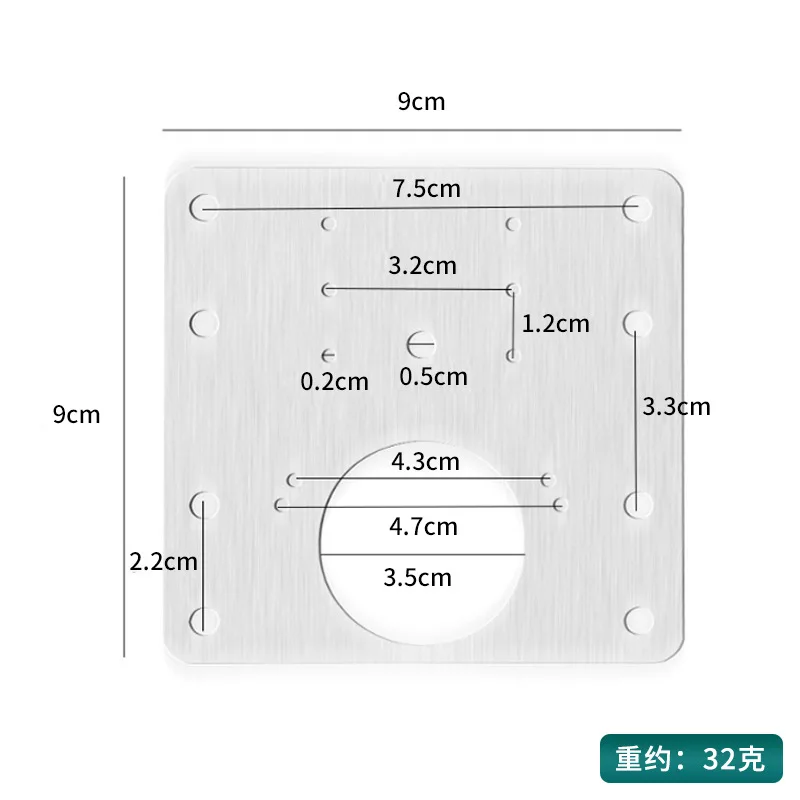 Gabinete Dobradiça Kit Placa de Reparação Armário Cozinha Dobradiça Placa De Montagem Com Parafusos, Gaveta De Móveis, Hardware De Mesa, 1 Pc, 4Pcs