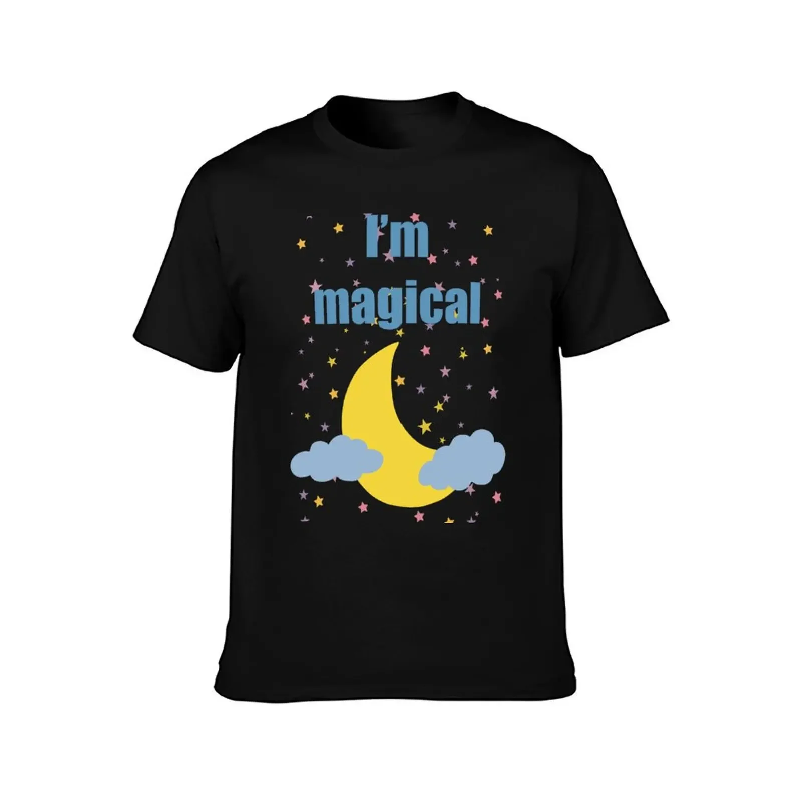 magical moon design with I'm magical reminder T-Shirt customs design your own plain T-shirts for men cotton