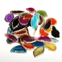 Natural Agate Geode Polished Irregular Crystal Slice Stone DIY Pendant Mineral Home Decoration Healing Crystal Stone Slice Gifts 5