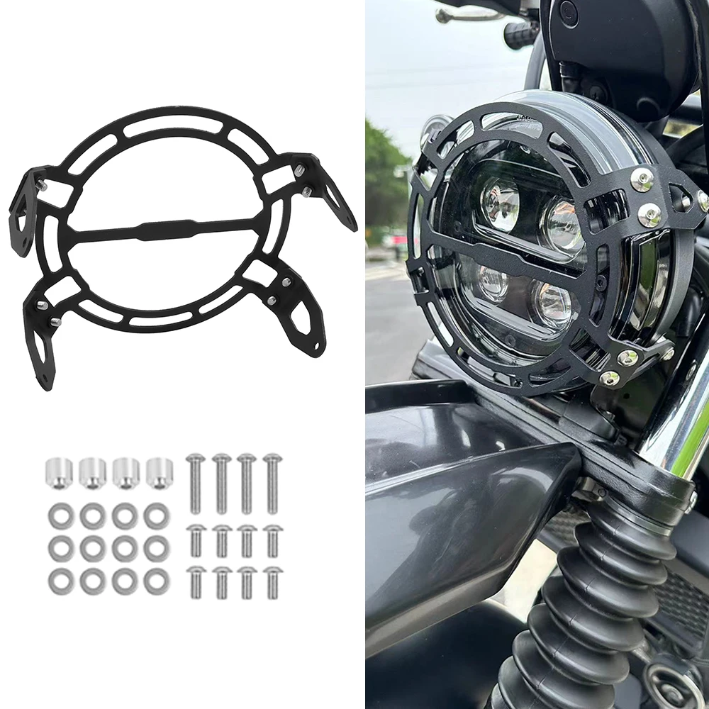 Motorcycle CL250 CL300 CL500 Front Headlight Guard Head Light Grille Guard Cover Protector For Honda CL 300 500 SCL500 2023 2024