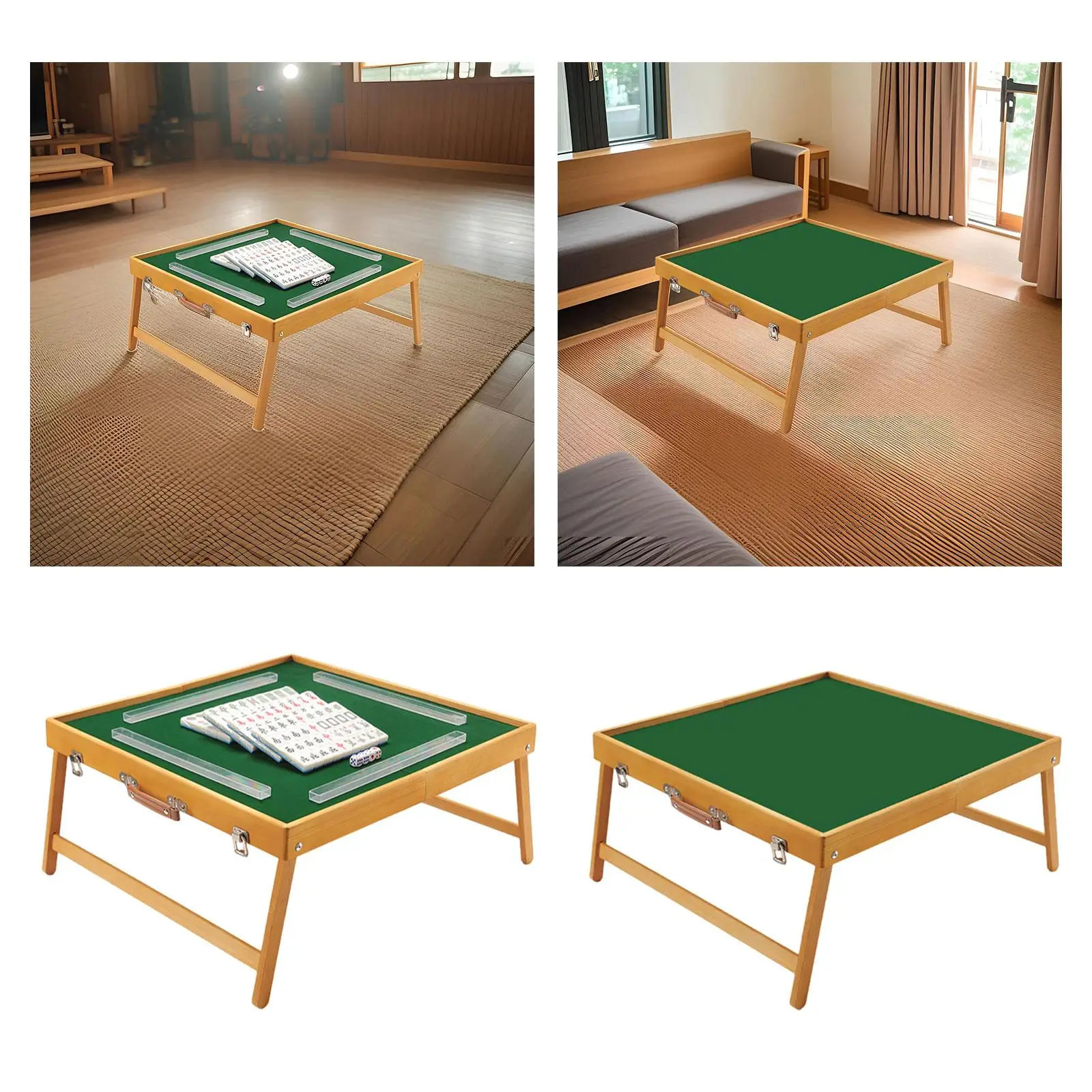 Mesa de Mahjong de viaje portátil, juego tradicional chino para el hogar, Mini juego de Mahjong