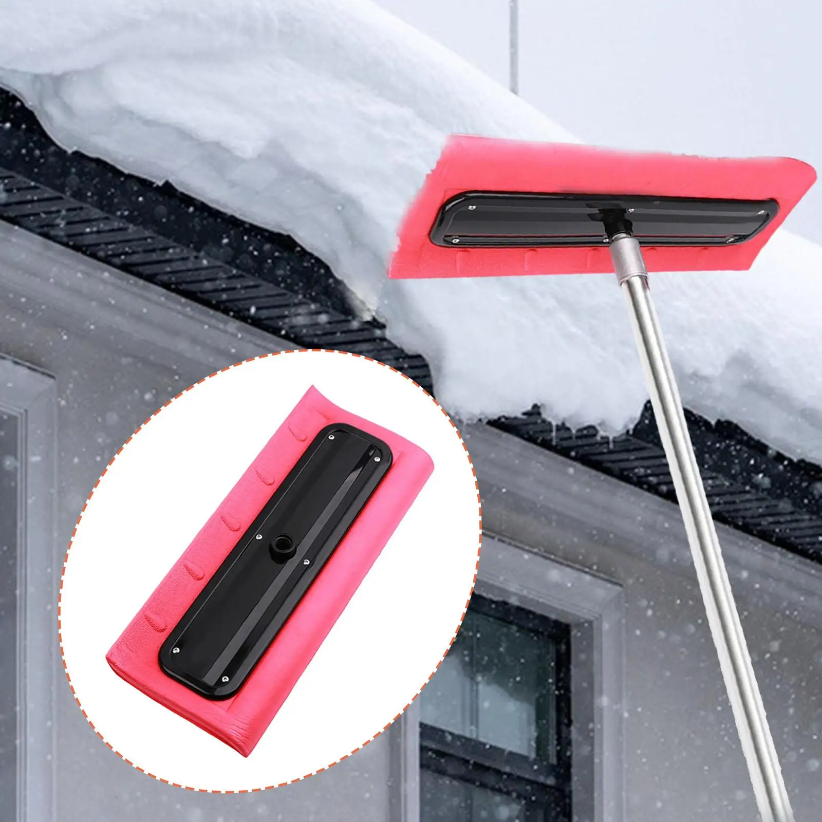 

Зимний телескопический очиститель снега для крыши автомобиля, теплиц, багажников, окон и лобовых стекол