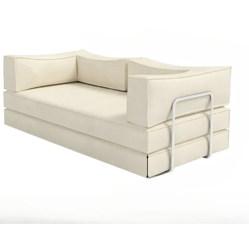 

Compression sofa vacuum sofa, sponge all-in-one, living room fabric pure retro tofu packaging, combed roll bag module sofa