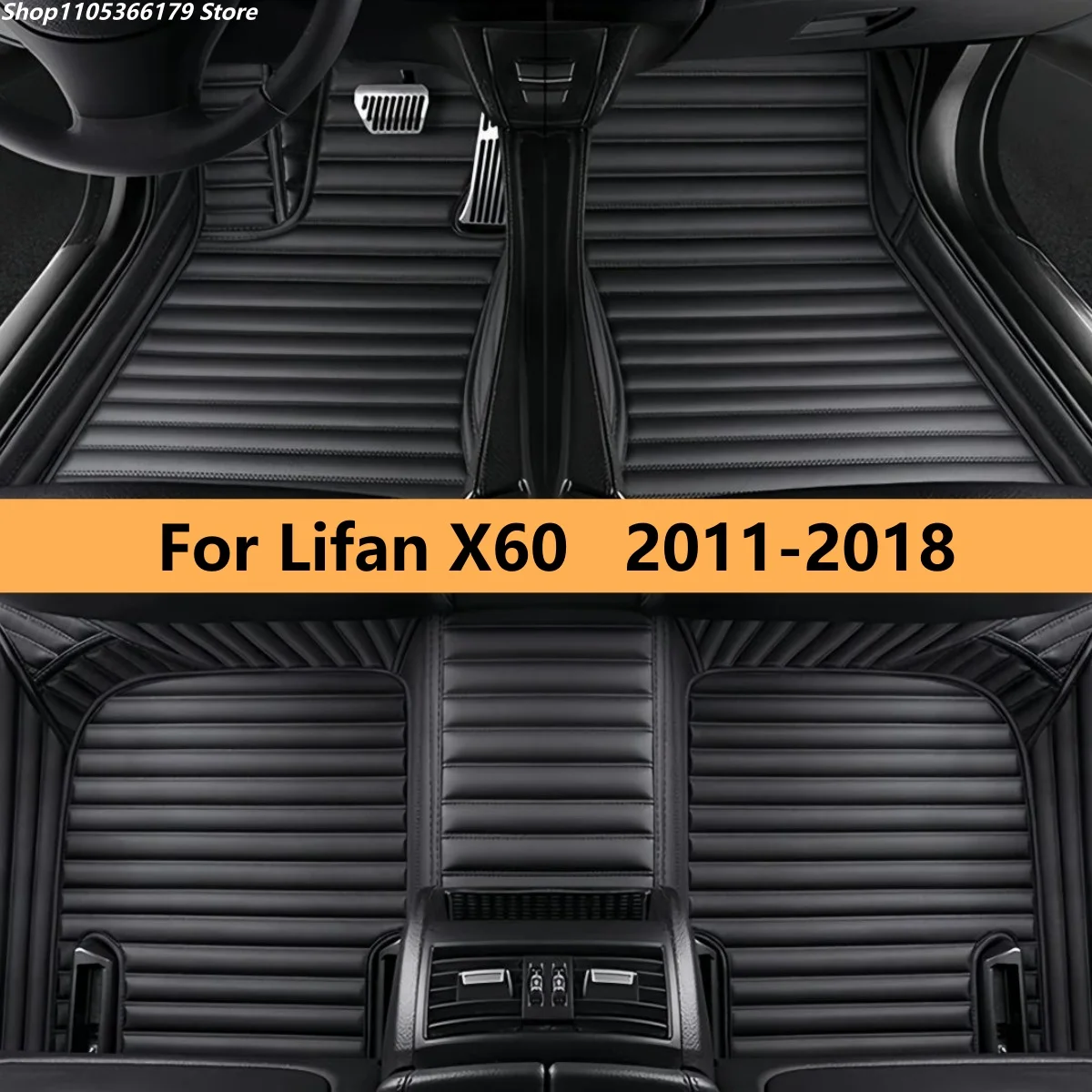 

Автомобильные коврики для Lifan X60 2011-2018 годов выпуска, кожаные, полный комплект, ковровые покрытия для пола, коврики для ног.