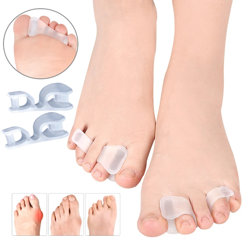 

5Pairs Silicone Bunion Corrector Hallux Valgus Protector Orthopedic Separators Straightener Gel Foot Care Hammer Toe Splitter