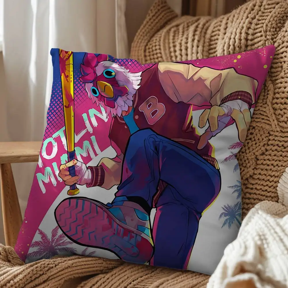 Rooster Jacket game Hotline Miami pillow cover living room sofa cushion cover bedroom room bed pillow cover home decoration