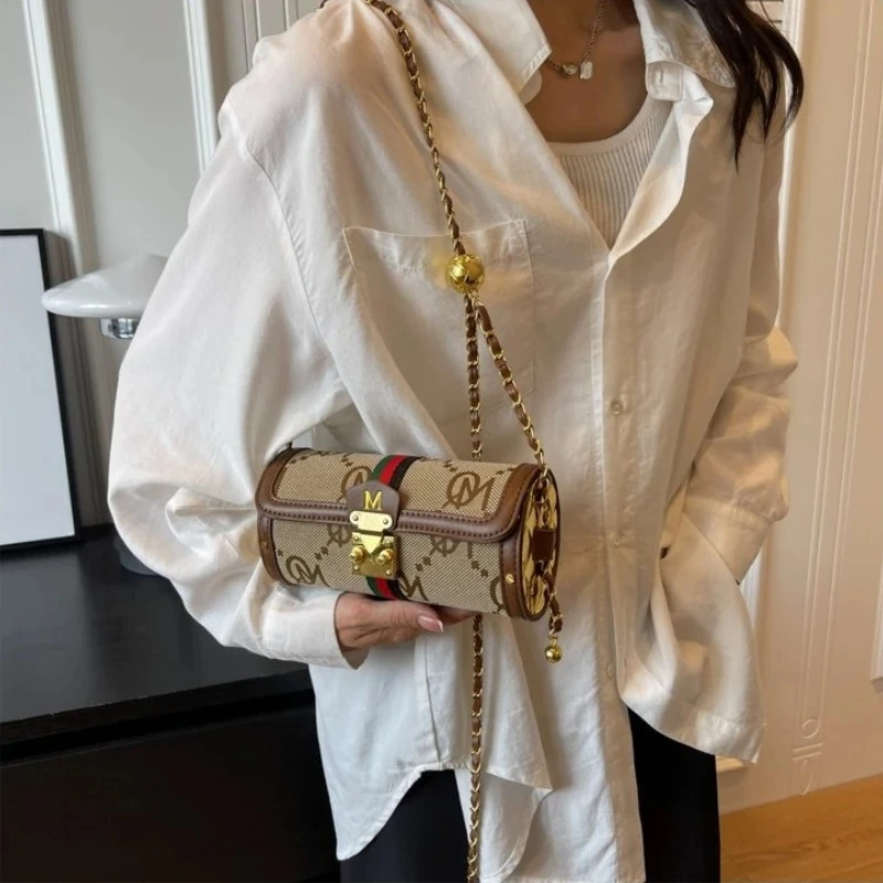 

Gorgeous Crossbody Female Bag 2025 New Model Stylish Maillard Style One Shoulder Casual Daily Use Popular Exquisite Lightweight
