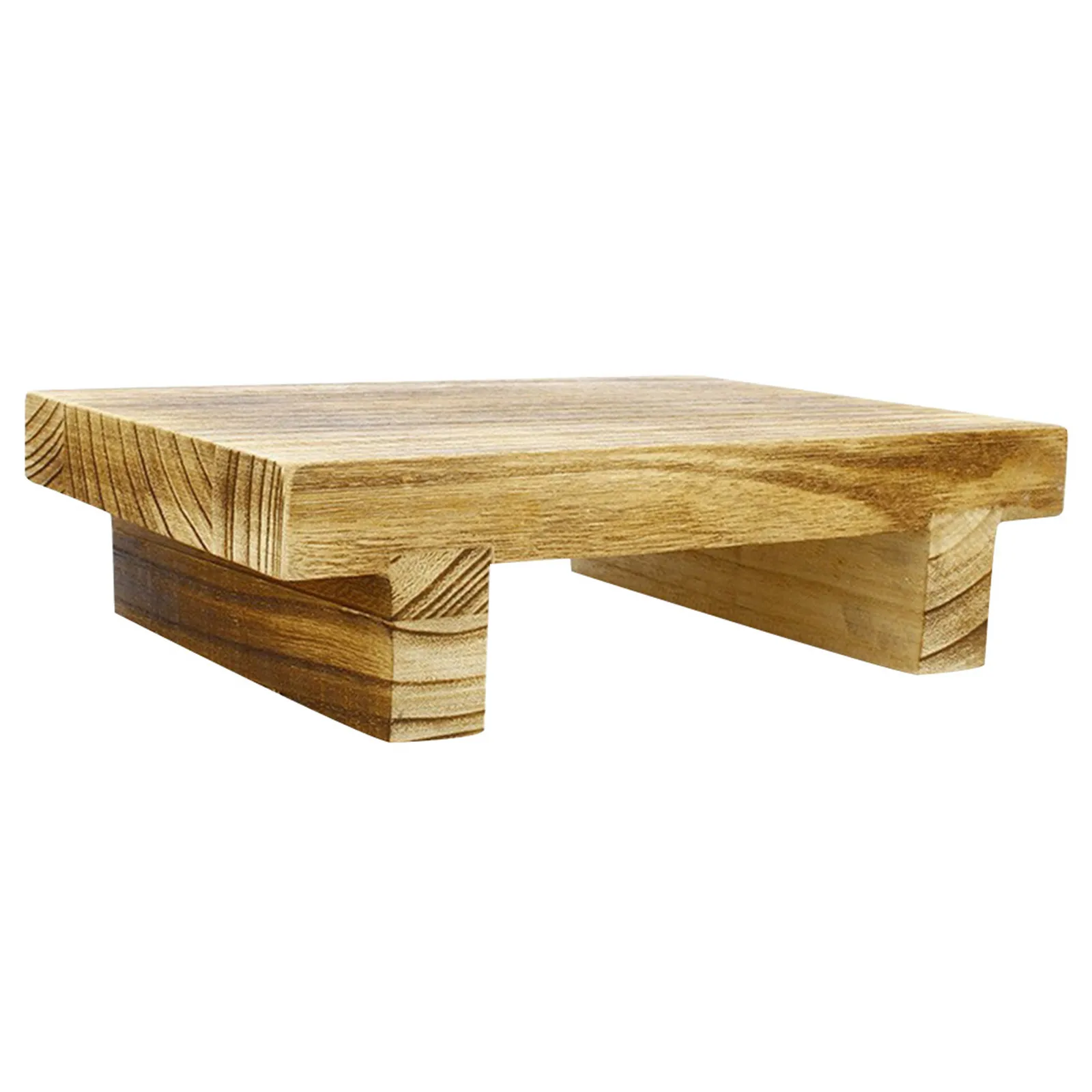 

LIFKOME Wood Foot Stool Bedside Step Ladder Bathroom Training Table Pedestal Stand Under Desk Rest Small