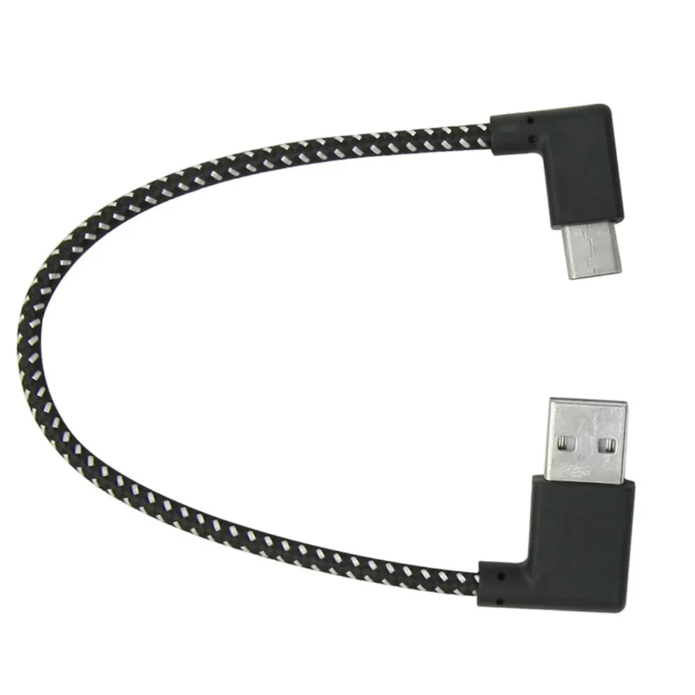 90 درجة زاوية USB2.0 (Type-A) ذكر إلى USB3.1 (Type-C) ذكر 90 درجة زاوية USB مزامنة البيانات وشحن كابل موصل 0.2 متر/1 متر/2 متر