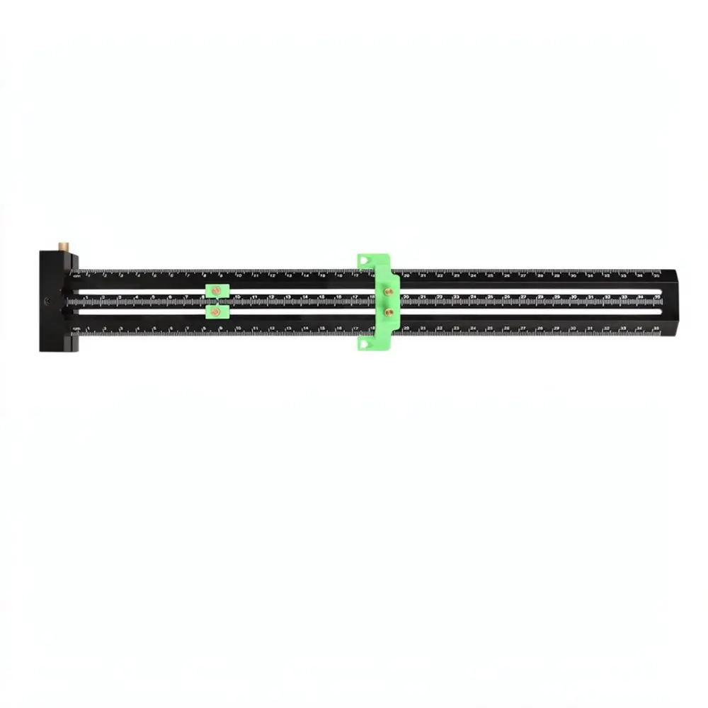 T Type Scriber Tool Woodworking Parallel Vertical Line Marking Gauge Steel Needle Accurate Carpentry Measuring Device