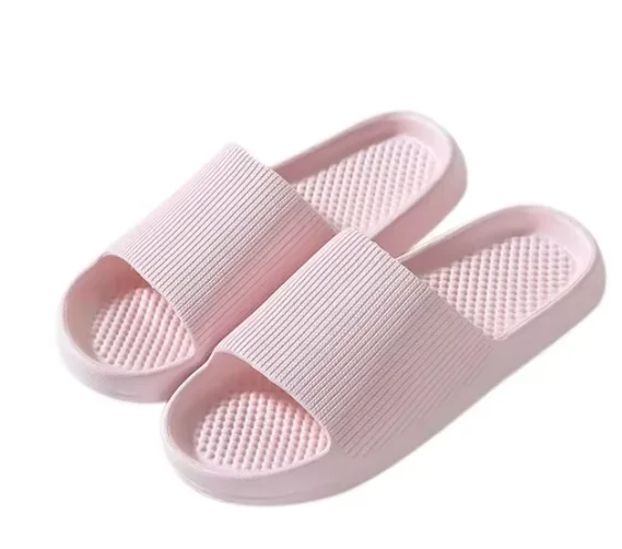 Step on the shit feel slippers summer wholesale couples indoor home bath non-slip soft sole slippers home light