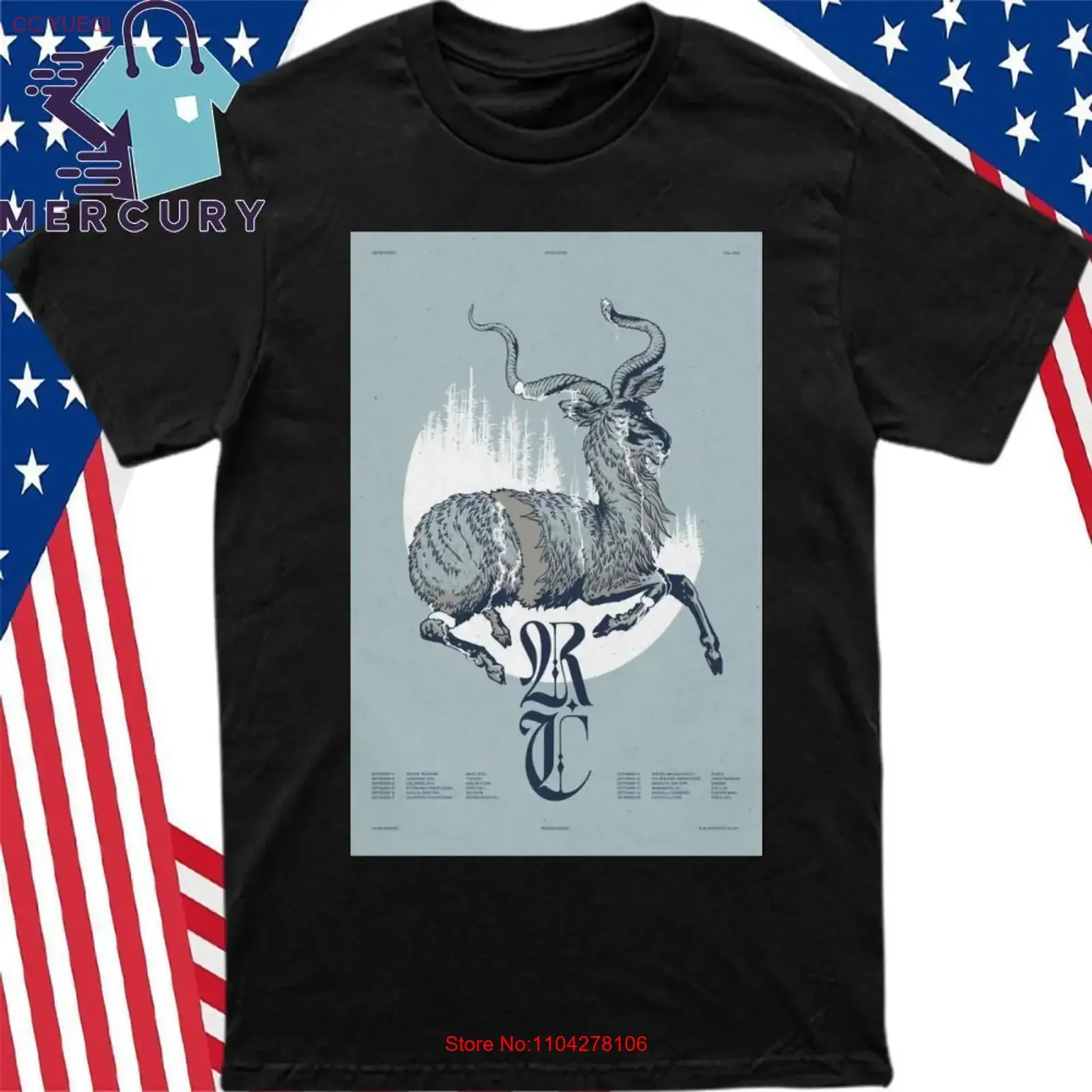 Russian Circles US 2025 Concert Poster T Shirt vintage Washed Breathable designer clothes graphic streetwear