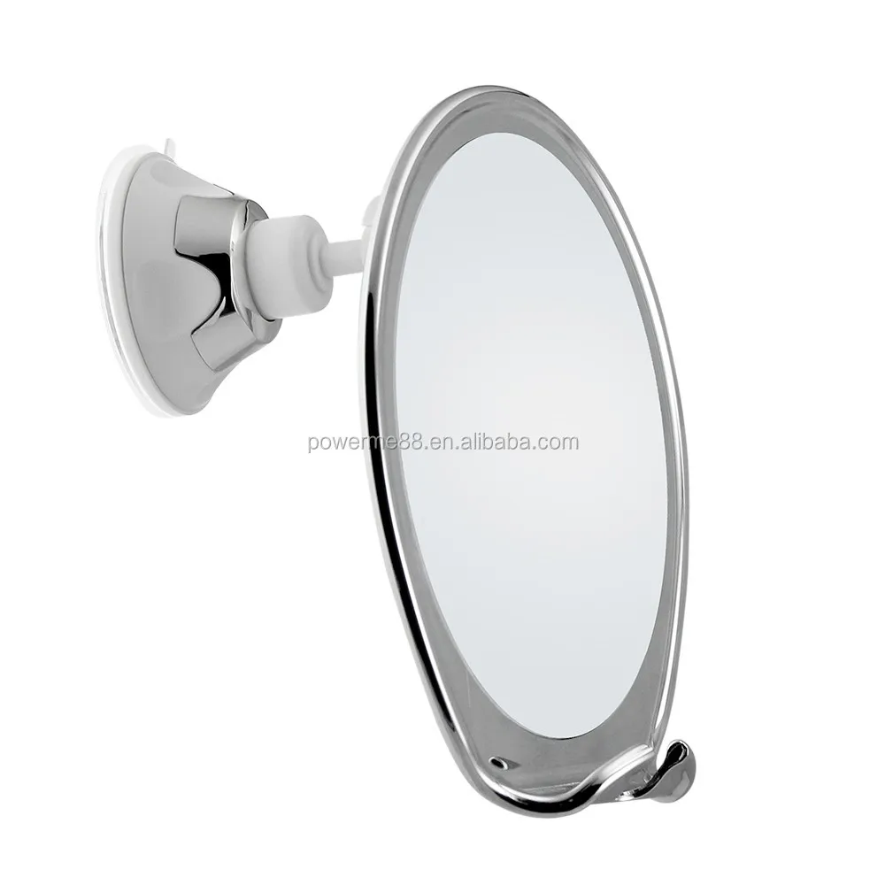 360 degree Rotating Fogless Shower Mirror with Razor Hook for Anti Fog Shaving