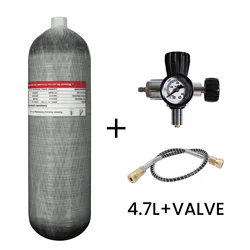 TUXING 4500Psi 300Bar 4.7L Carbon Fiber Cylinder High Pressure Tank with Filling Station HPA Diving Charging Station M18*1.5