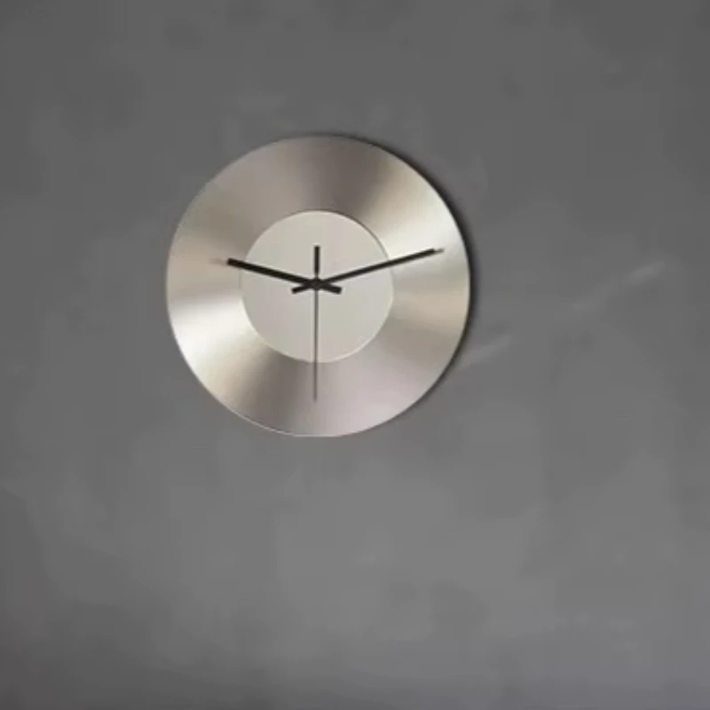 

Creative Stainless Wall Clocks Steel Living Room Unique Nordic Wall Clocks Quiet Sound Home Decor Relojes De Pared ZY40BGZ
