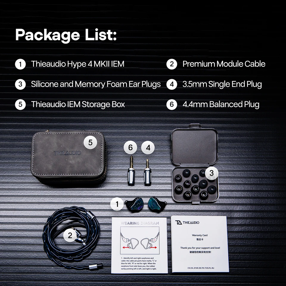 Pre-order THIEAUDIO HYPE 4 MKII Upgraded 2DD + 4BA Hybrid IEM with