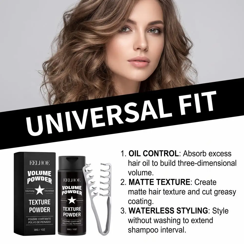 Professional Hair Texturizing Dust 30g Lightweight Volumizing Powder Easy Restyling and Grease Control for Men and Women