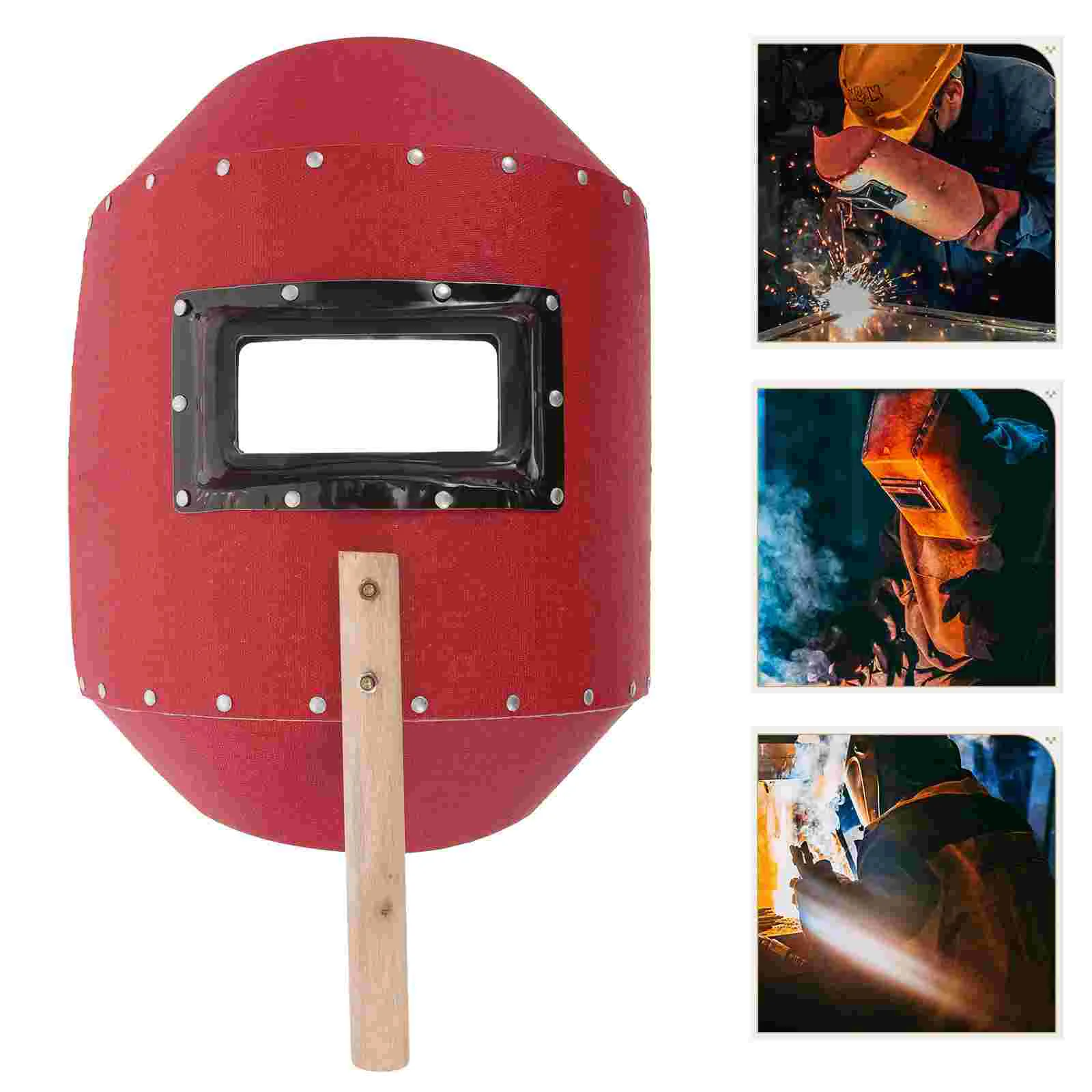 Welding Mask Face Welder Machine Cover Reusable Facial with Handle Care Handheld for Paper