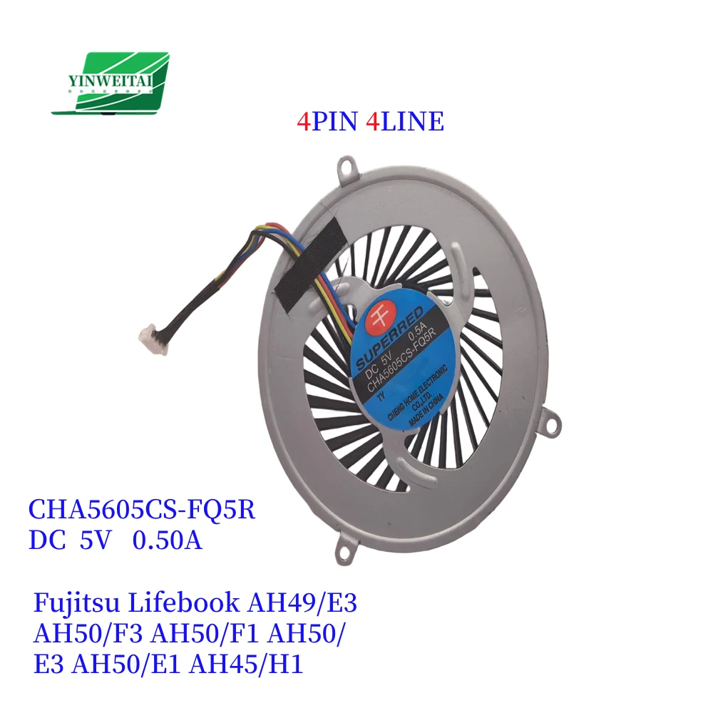 CPU Fan FOR Fujitsu LIFEBOOK AH49/E3 AH50/F3 AH50/F1 AH50/E3 AH50/E1 AH45/H1 CPU Fan F250226-1  CHA5605CS-FQ5R