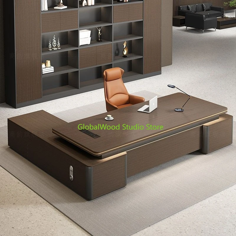 

Computer Desk Organizer Height Adjustment Boss Table L Mid-century Desks Portable Table Office Chair Bureaux De Travail