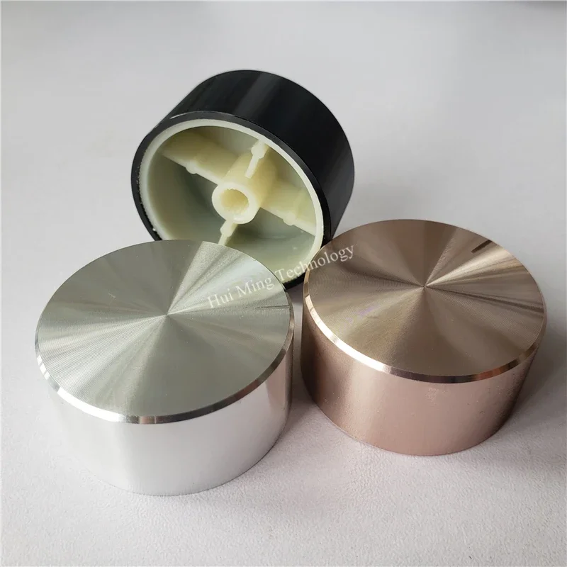 4 szt. Aluminiowe plastikowe pokrętła gałka potencjometru szuflada 40*19mm podkreśla enkoder podwozia pokrętło regulacji głośności nakładka wzmacniacz HI-FI