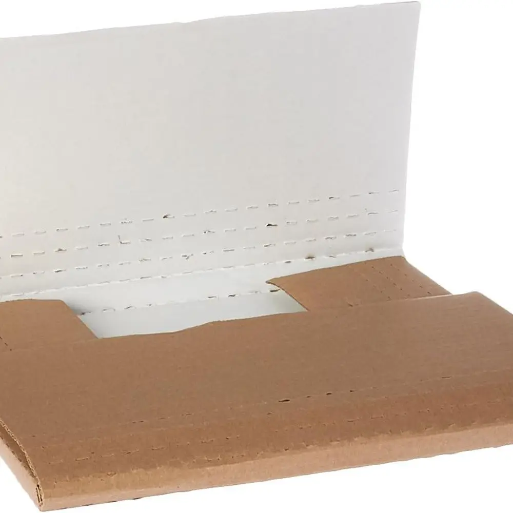 50-Count 12.125 x 9.125 x 2 White Multi-Depth Corrugated Book Fold