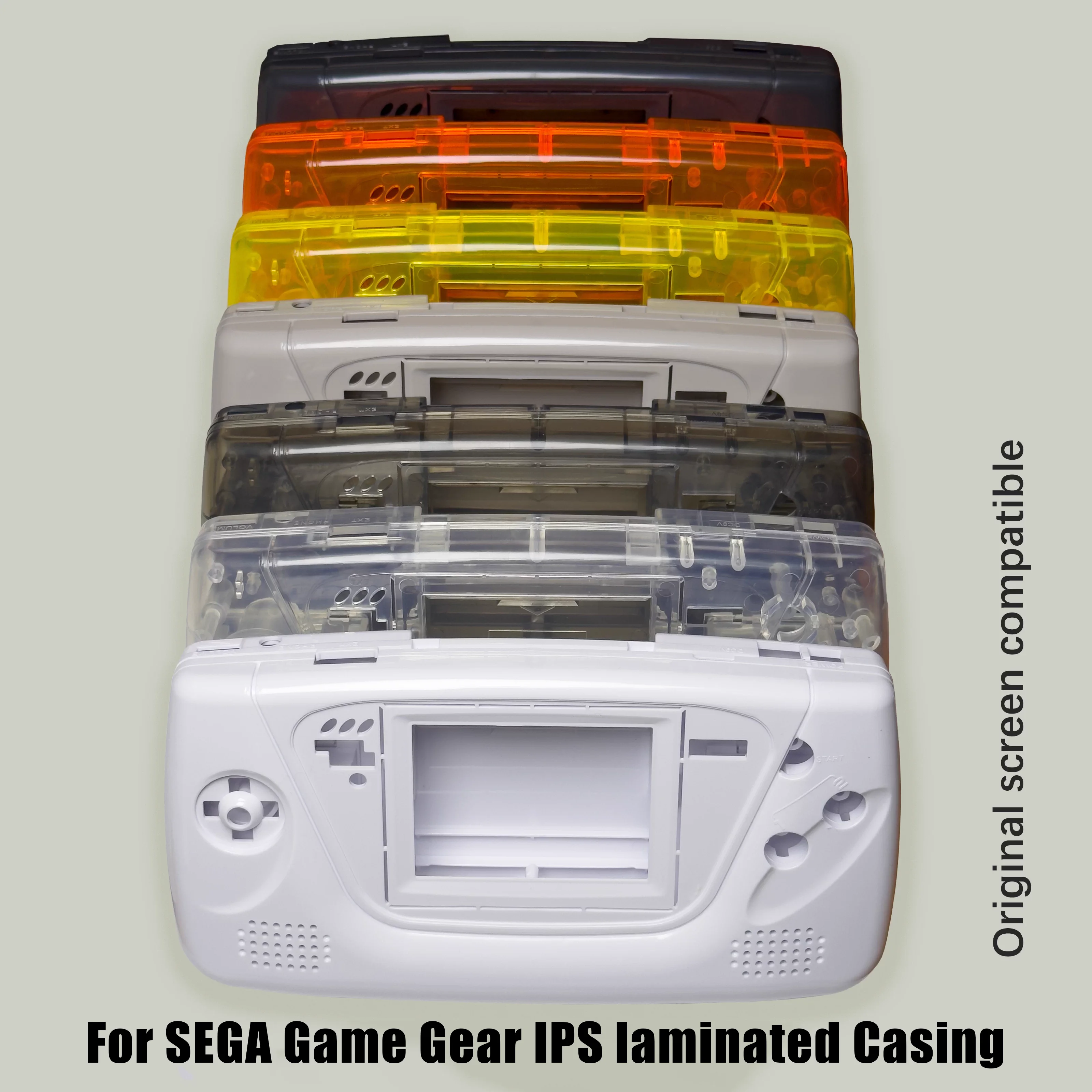 High-quality Protective Case for SEGA Game Gear GG Console with IPS High-brightness Screen and Transparent Full Coverage