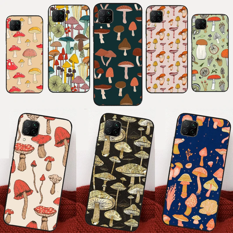 Mushroom Pattern For Huawei Nova 5T 10 9 SE 7i 8i 11i Y60 Y61 Y70 Y90 P40 P20 P30 Lite P60 Pro P Smart Case