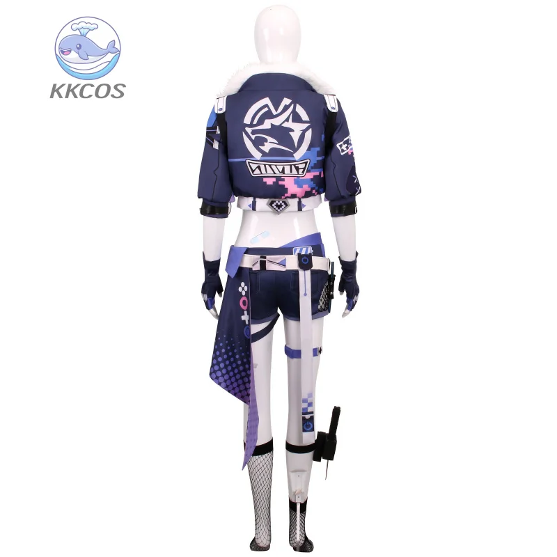 Gioco Honkai Star Rail Silver Wolf Costume Cosplay Carnevale Sexy Comic-con Parrucca uniforme Anime Halloween Outfit Donna KKCos