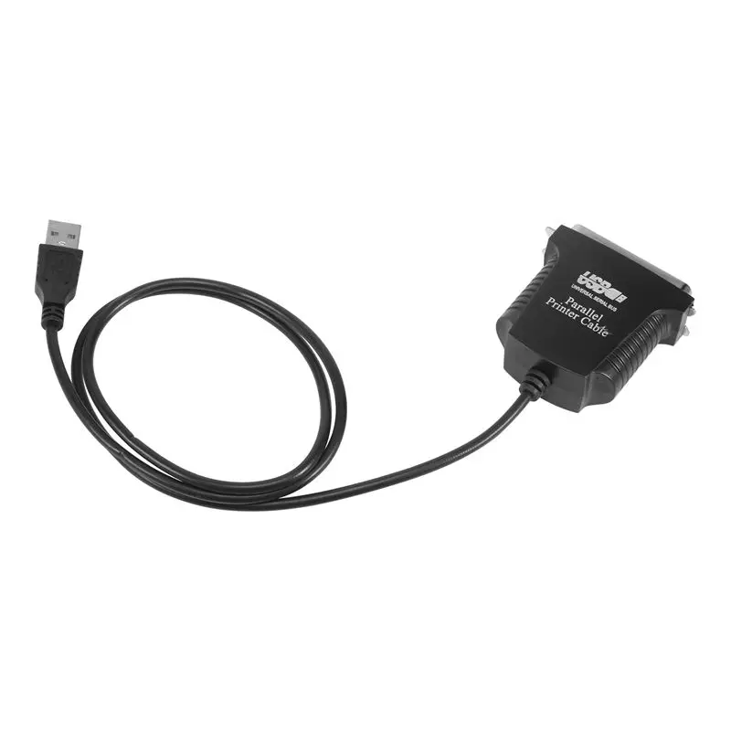 B04C-USB → Printer Parallel Port 36Pin Male Conversion Cable Black