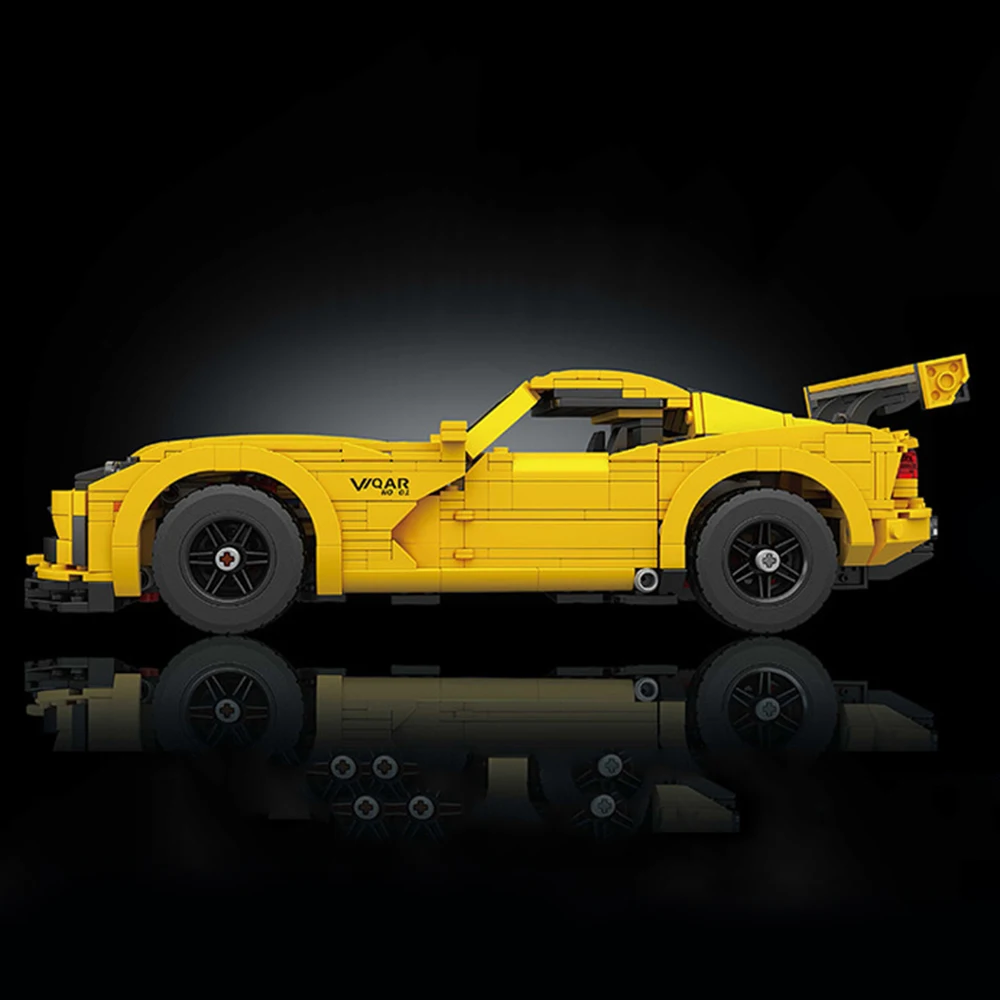 変形シリーズ クリエイティブスポーツカー ダッジ・バイパー風 組み立てブロック モデル玩具 大人向け