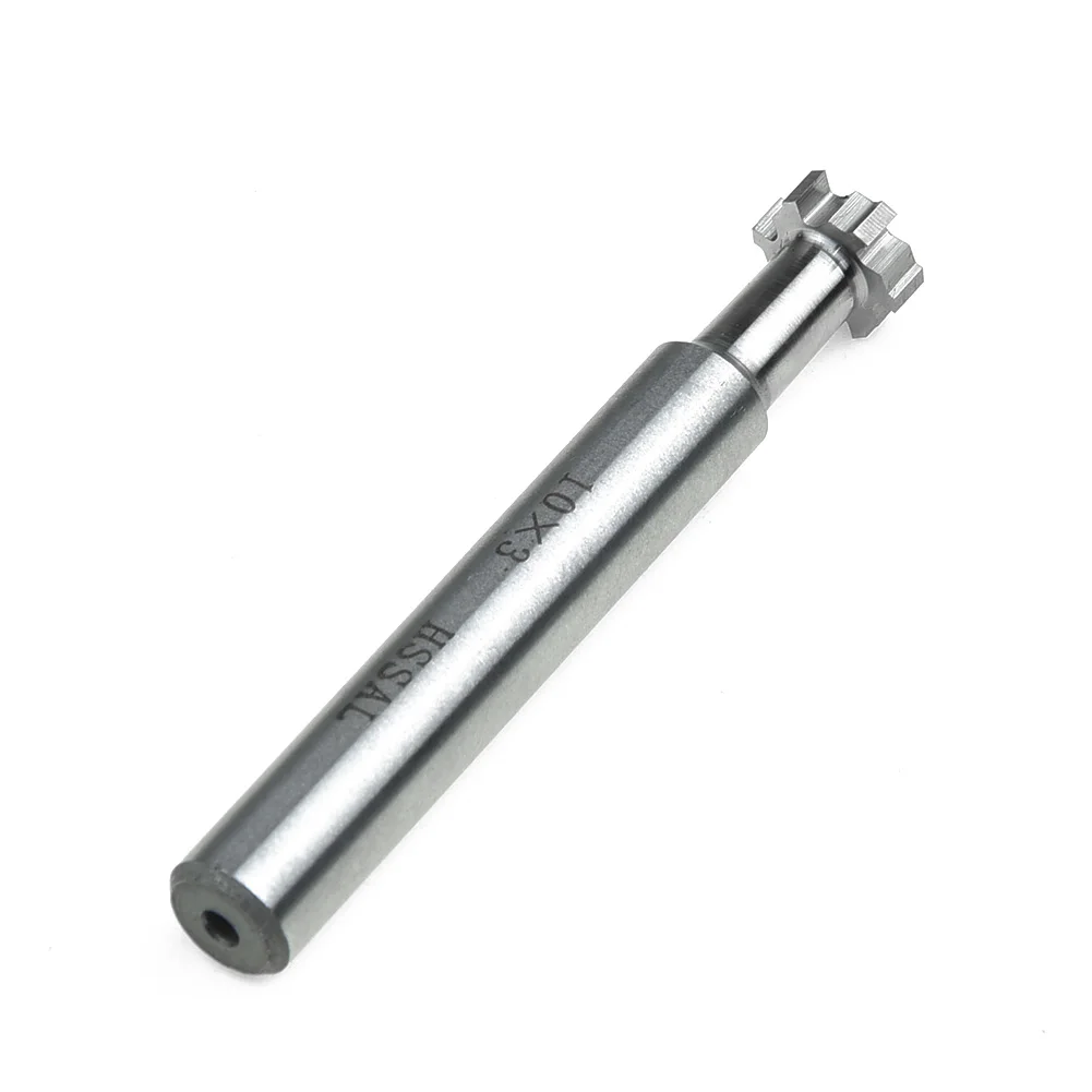 Drill T-Slot Head Cutter Engraving Milling Diameter 10mm*3mm Router Tool 6 Flute Shank Practical Metal working