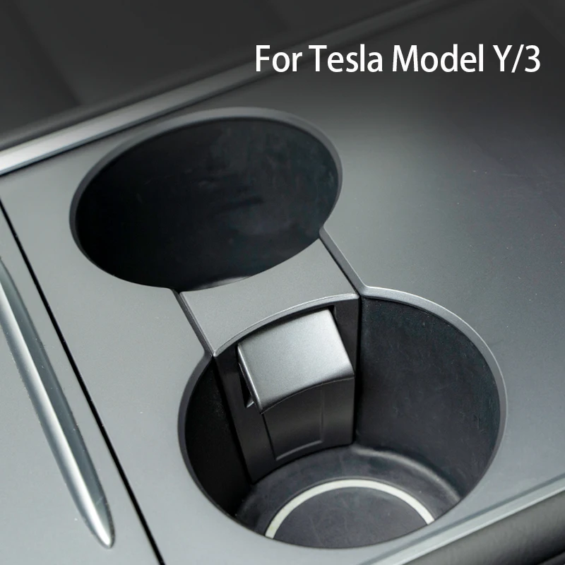 Per Tesla Model Y 2021-2024/Modello 3 Portabicchieri di controllo centrale Colore originale per auto Accessori interni