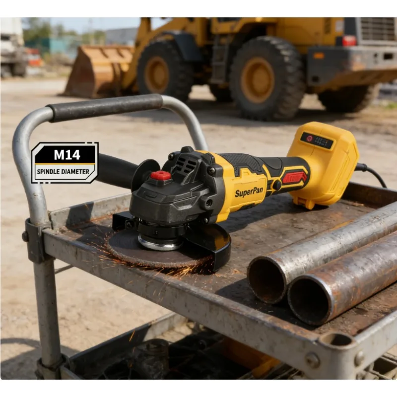 

SuperPan 20V Brushless Angle Grinder,680W 10000RPM 125mm Metal Stone Cutting Tool,Bare Unit Only