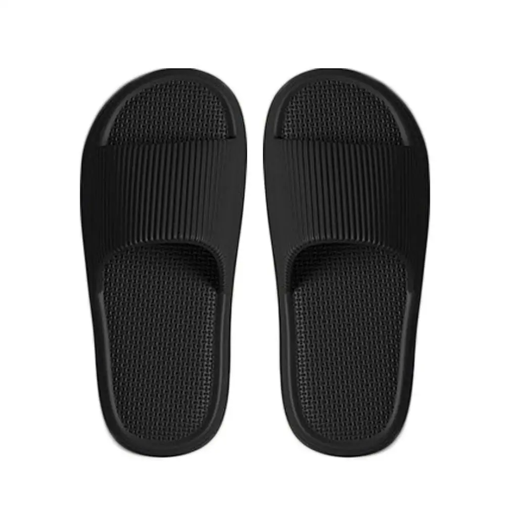 Size 38-41 Men Slippers Summer Solid Color Flat Sole Home Slippers For Women Man Coupple Bath Beach Slides Shoes