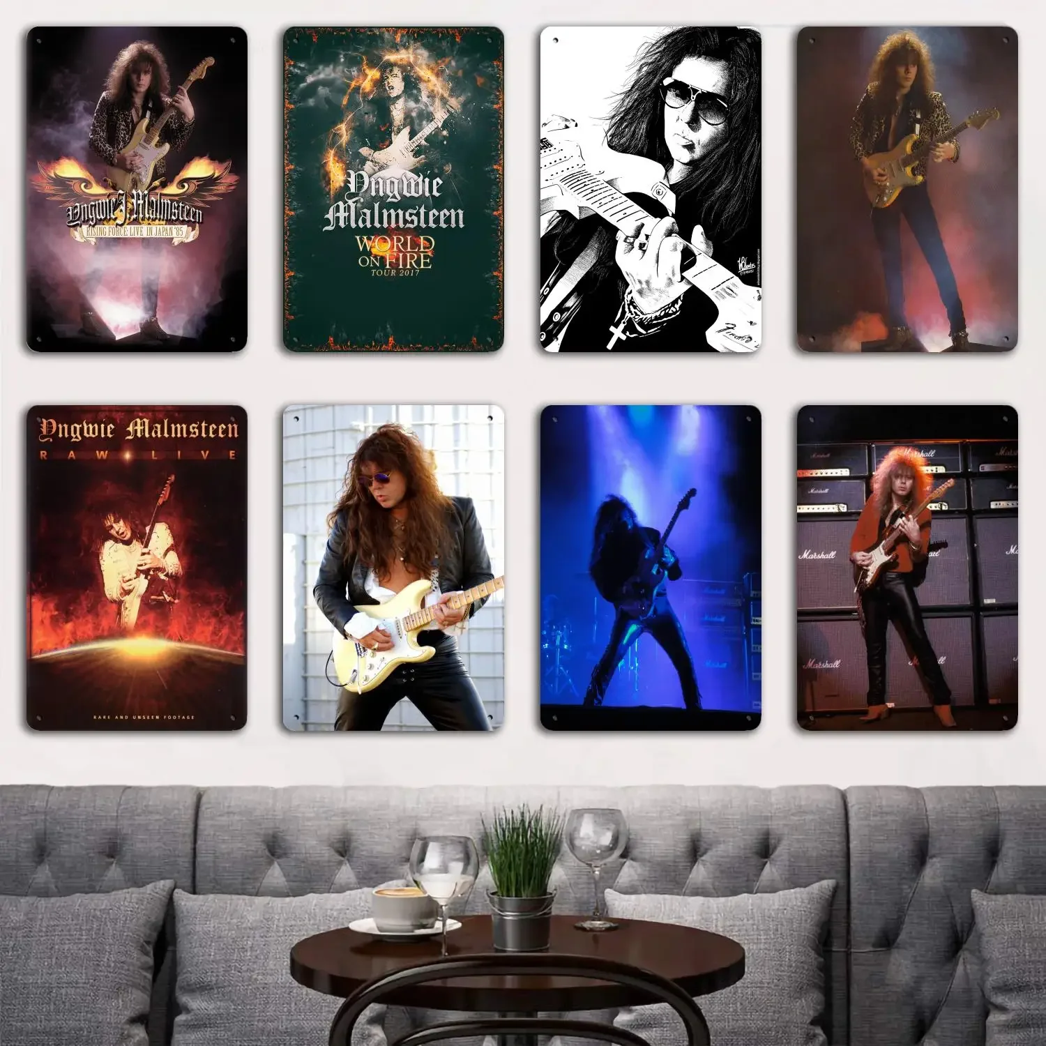 yngwie malmsteen Guitarist Tin Metal Plaques and Signs Wall Decor Captain Poster, Vintage Decor, Bar, Pub, Club, Wall Decoration