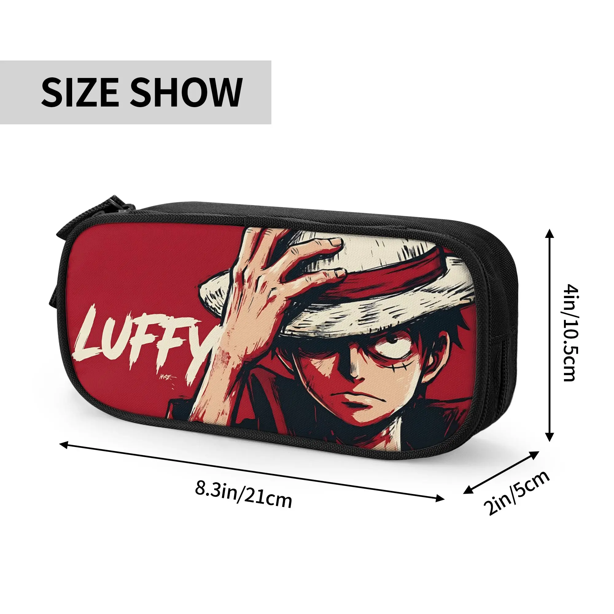 Custom Anime One piece Theme Large Capacity Bags for Child  School Pencil Bag for Boys Gilrs Kids