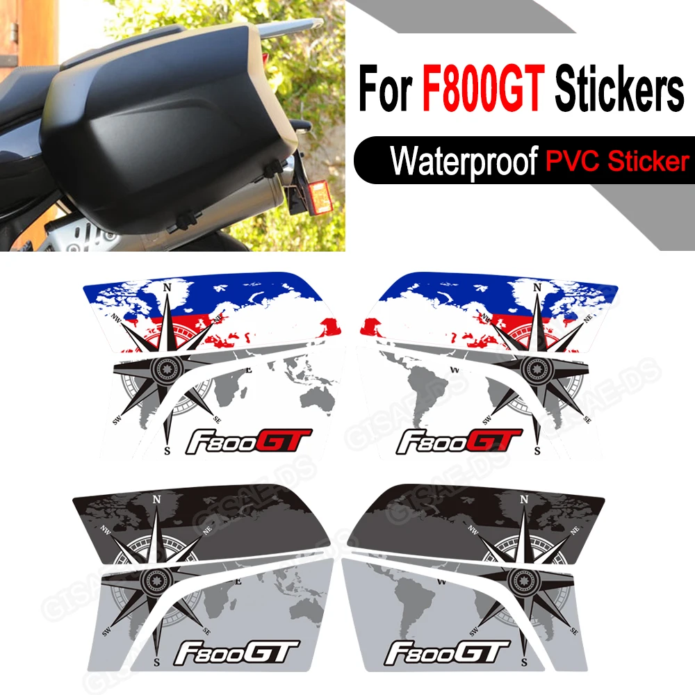 For F800GT F 800 F800 GT Motorcycle Trunk Luggage Cases Panniers Stickers Decals Waterproof Accessories