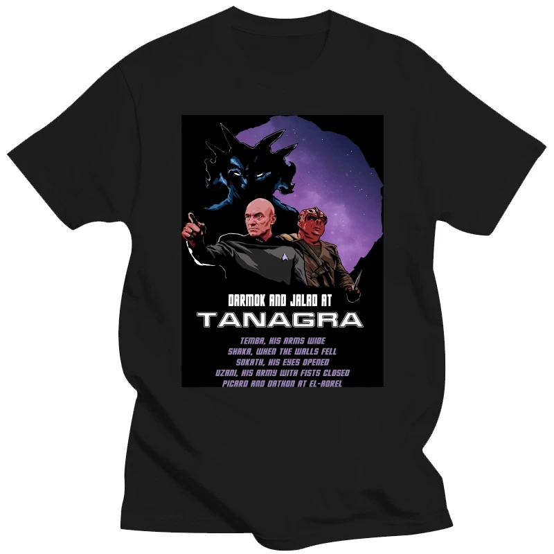 Darmok and Jalad at Tanagra Classic Guys Unisex Tee Unisex Tee for Boys Vinatage Shirt Black(1)