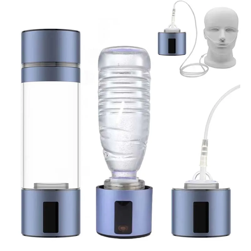 

PIDAN Hydrogen Water Generator Bottle High Purity SPE PEM Dual Chamber Maker lonizer Cup H2 Inhalation device Time Display