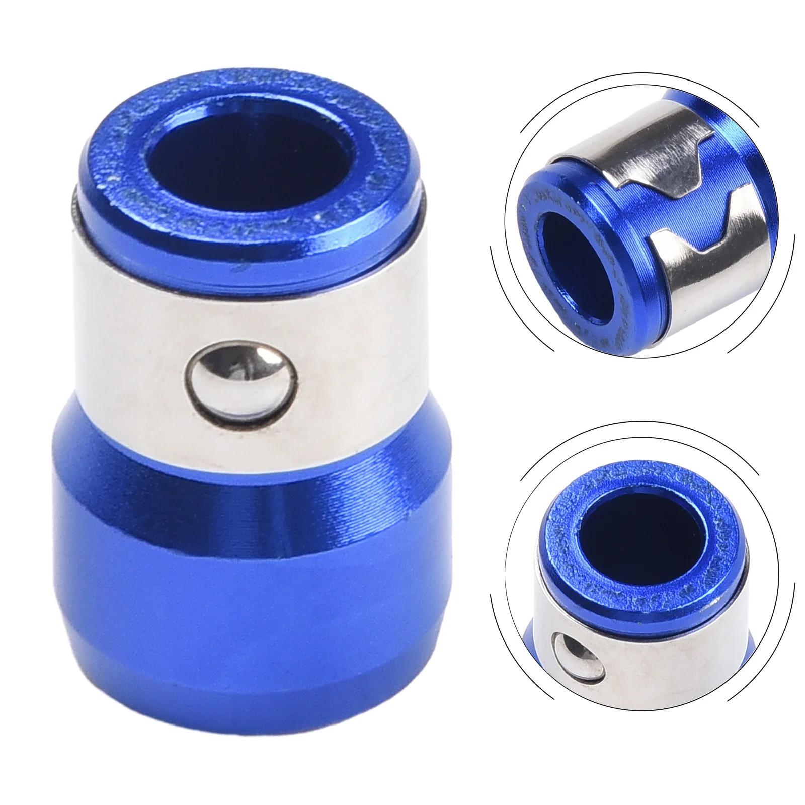 1/4inch Strong Bit Anti Slip Positioning Strong Magnetic Ring 1/4 Inch Hex Magnet Driver Aluminum Alloy  Hand Tool